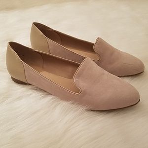 Tan/cream flats